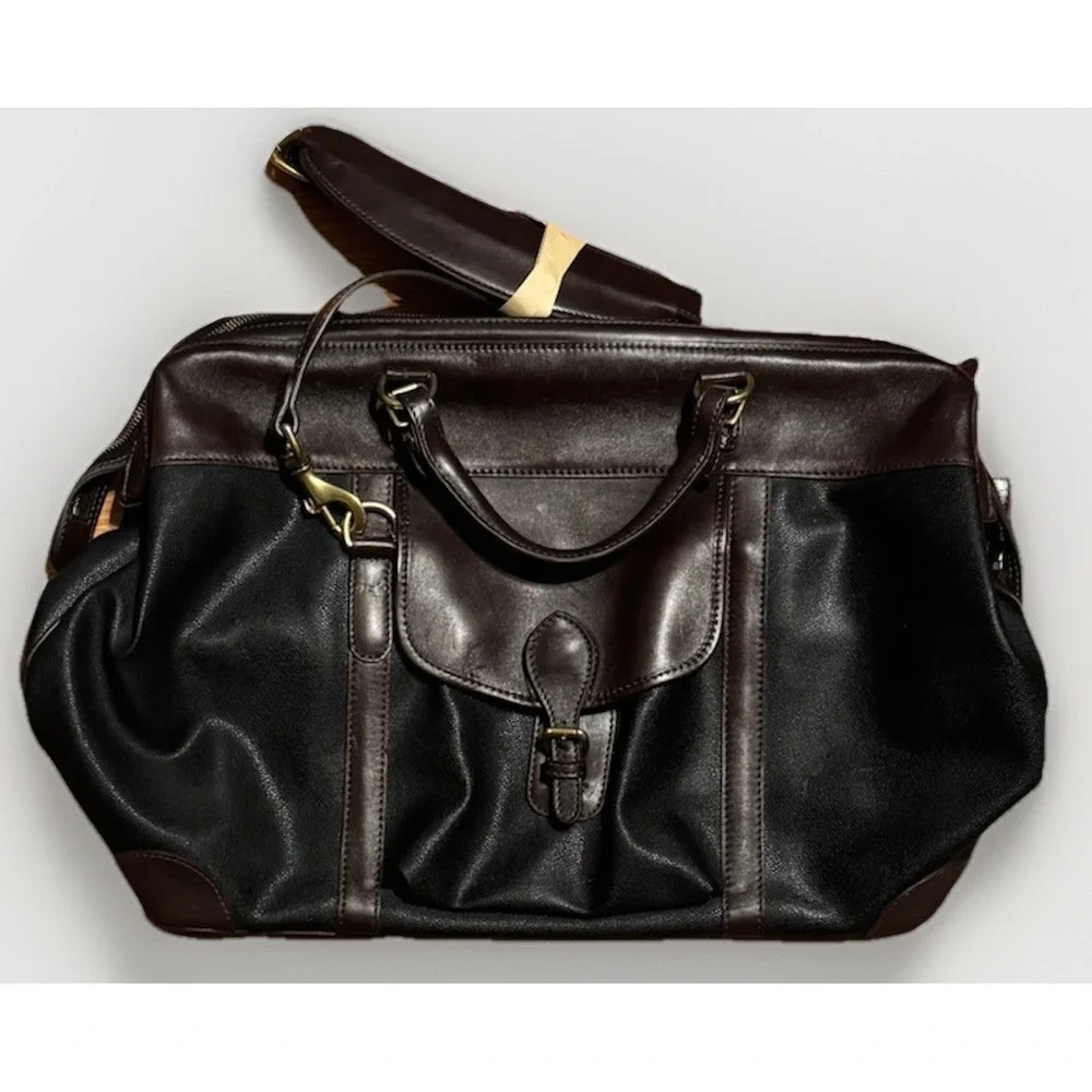 Mulholland Brothers Leather Duffle Bag Weekend Luggage Carry On NWOT USA Filson